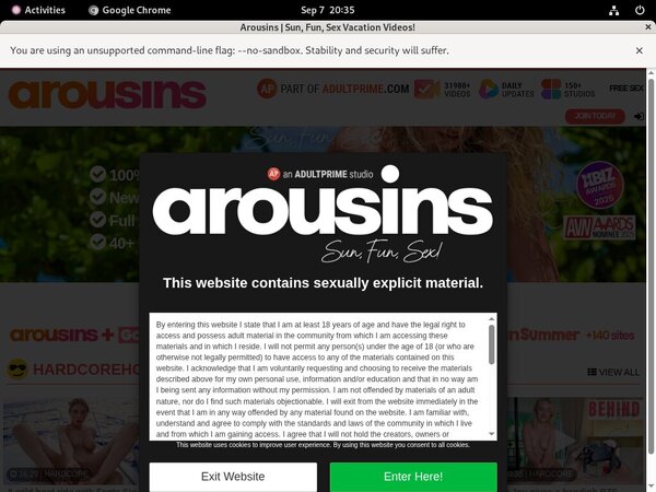 Arousins Hot Sex