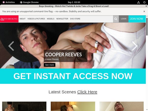 Boys Smoking Buy Tokens