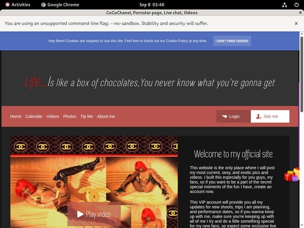 Cocochanel.modelcentro.com Promo Tour