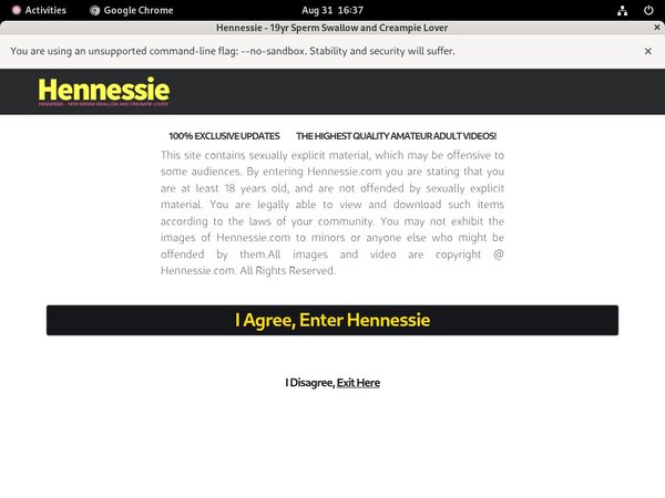 Com Hennessie Login Account