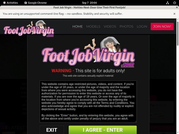 Foot Job Virgin Ccbill.com