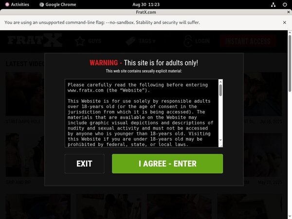 Fraternityx.com Free Trial Price