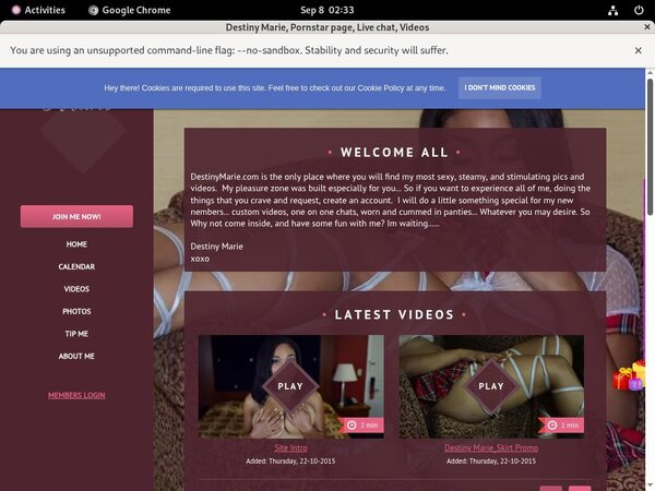 Free Account Of Sexxidestiny.modelcentro.com