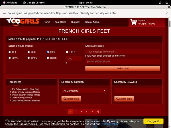 Free FRENCH GIRLS FEET Premium Login