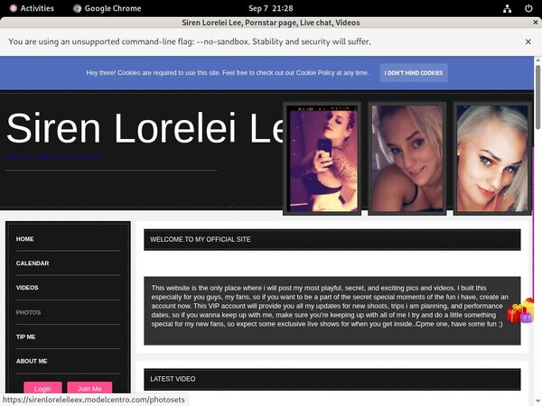 Free Sirenloreleileex.modelcentro.com Trial Access