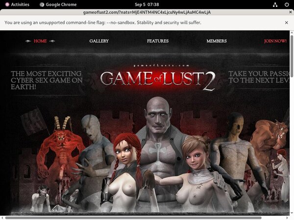 Game Of Lust 2 Member Account