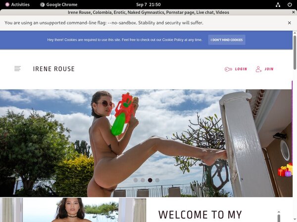 Irenerouse.com Freies Konto