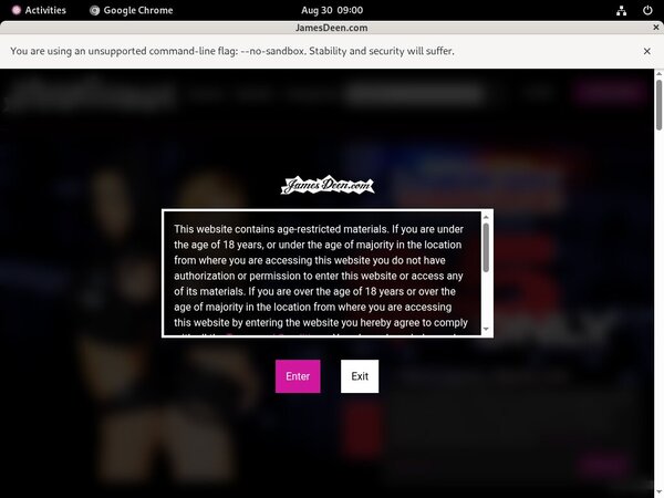 Jamesdeen.com Payment Page
