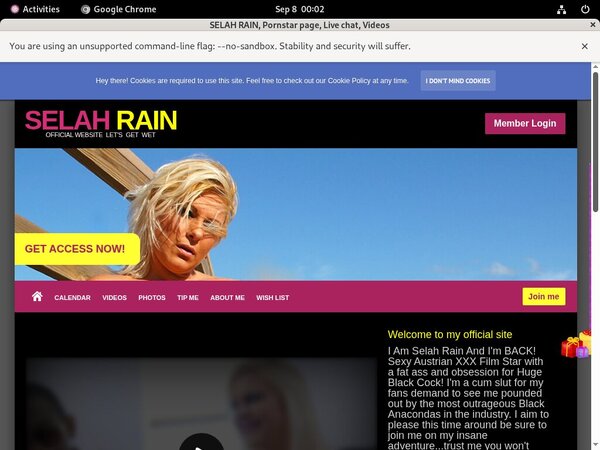 SELAH RAIN Cc Bill