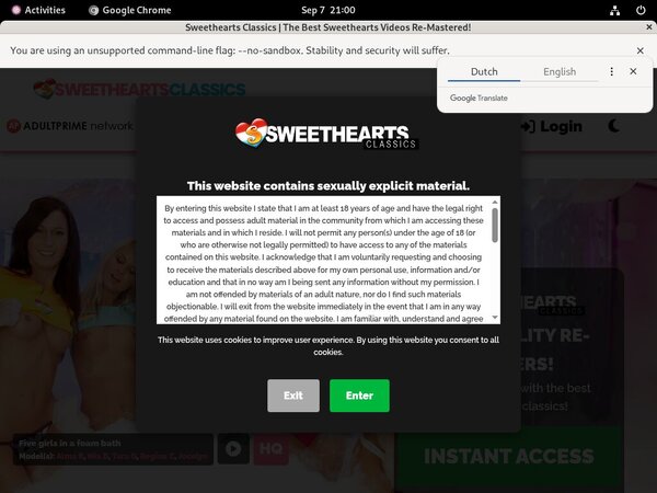 Sweetheart Classics Wachtwoord