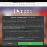 Deeper.com Sign Up Page