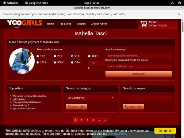 Free Working IsabellaTasci Account