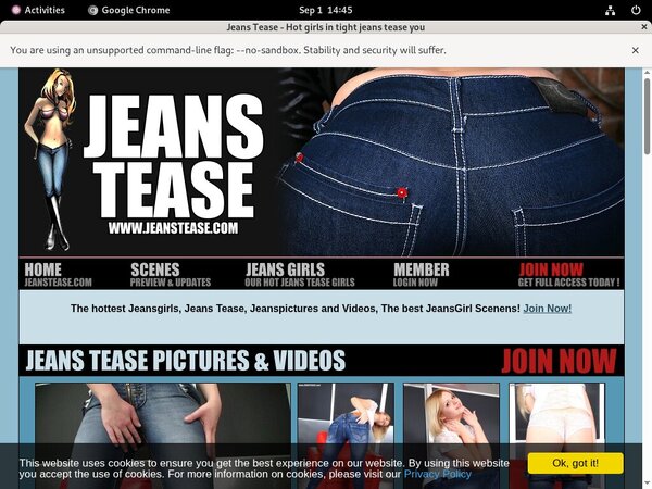 Jeans Tease Discount Trials