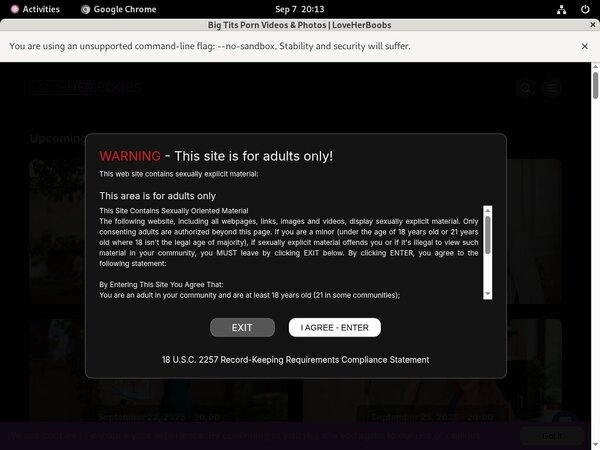 Loveherboobs.com Bug Me Not